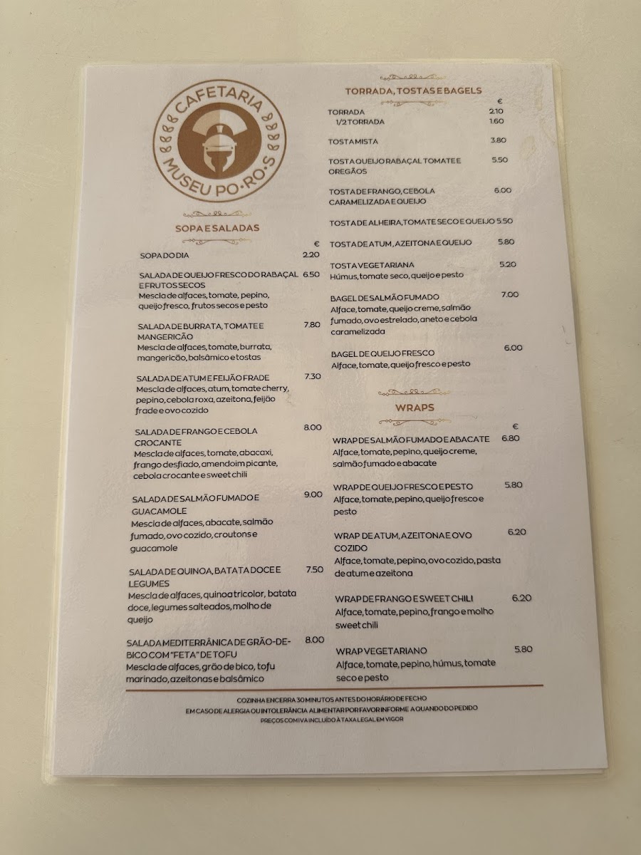 The Museum cafeteria PO.RO.S- Menu - 2