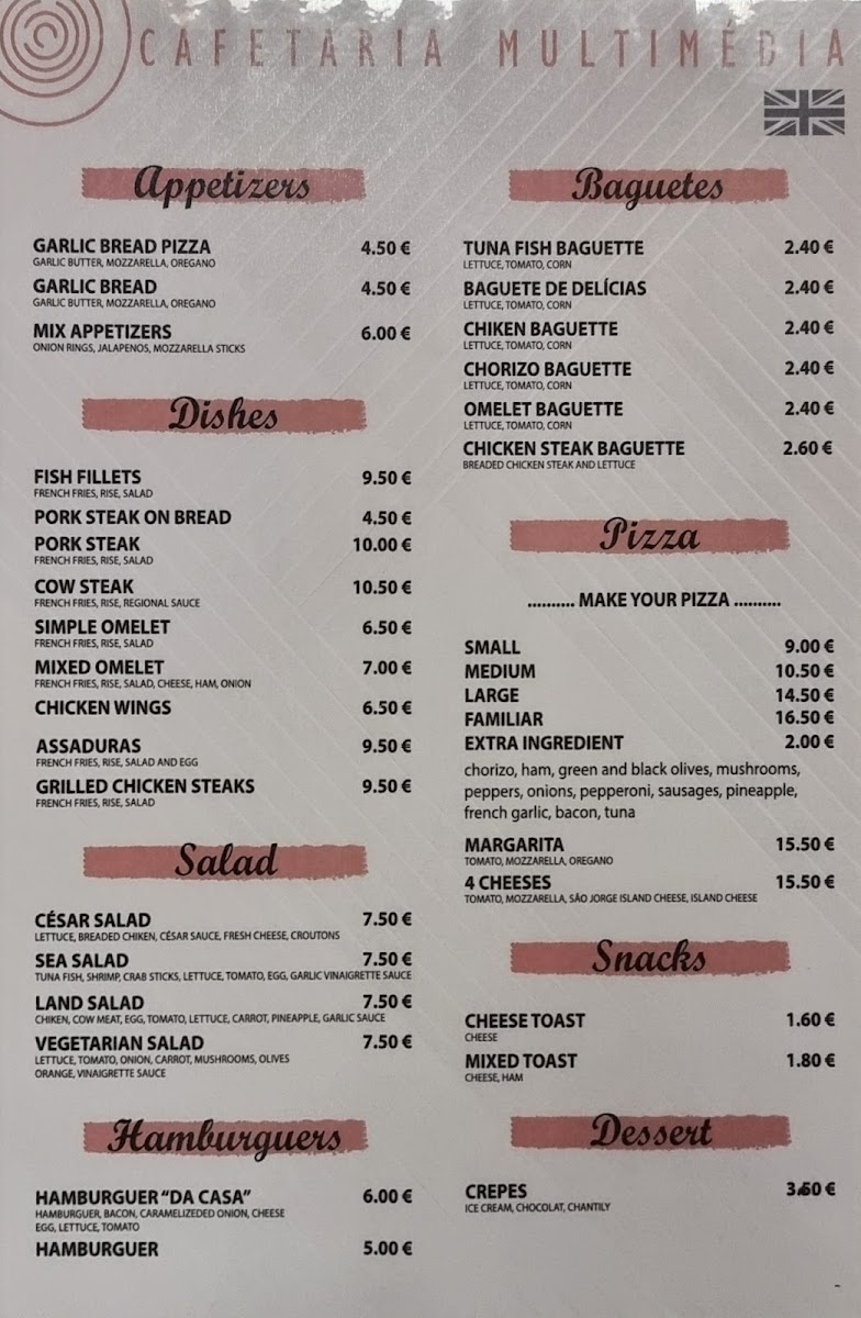 Cafetaria Multimedia- Menu - 1