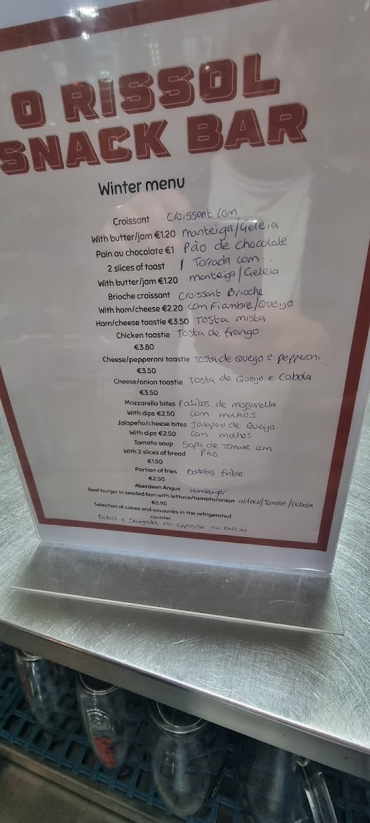 Cafe o Rissol- Menu - 1